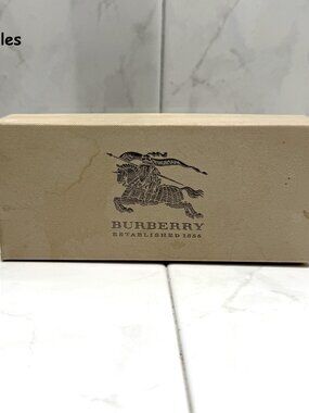 Burberry Eyeglass / Sunglasses Retail Box Tan Color Storage Box